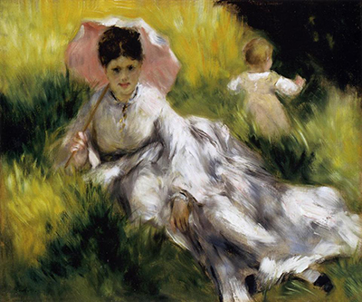 Woman with Parasol Pierre-Auguste Renoir